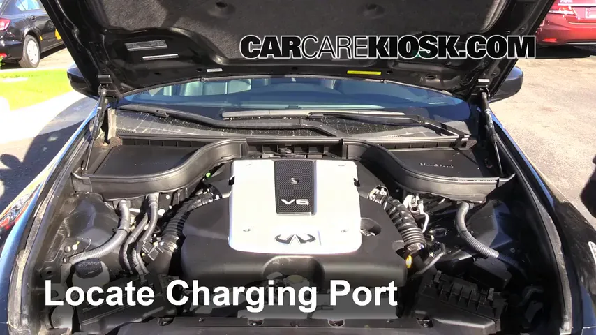 2012 Infiniti G25 X 2.5L V6 Climatisation Ajouter du réfrigérant